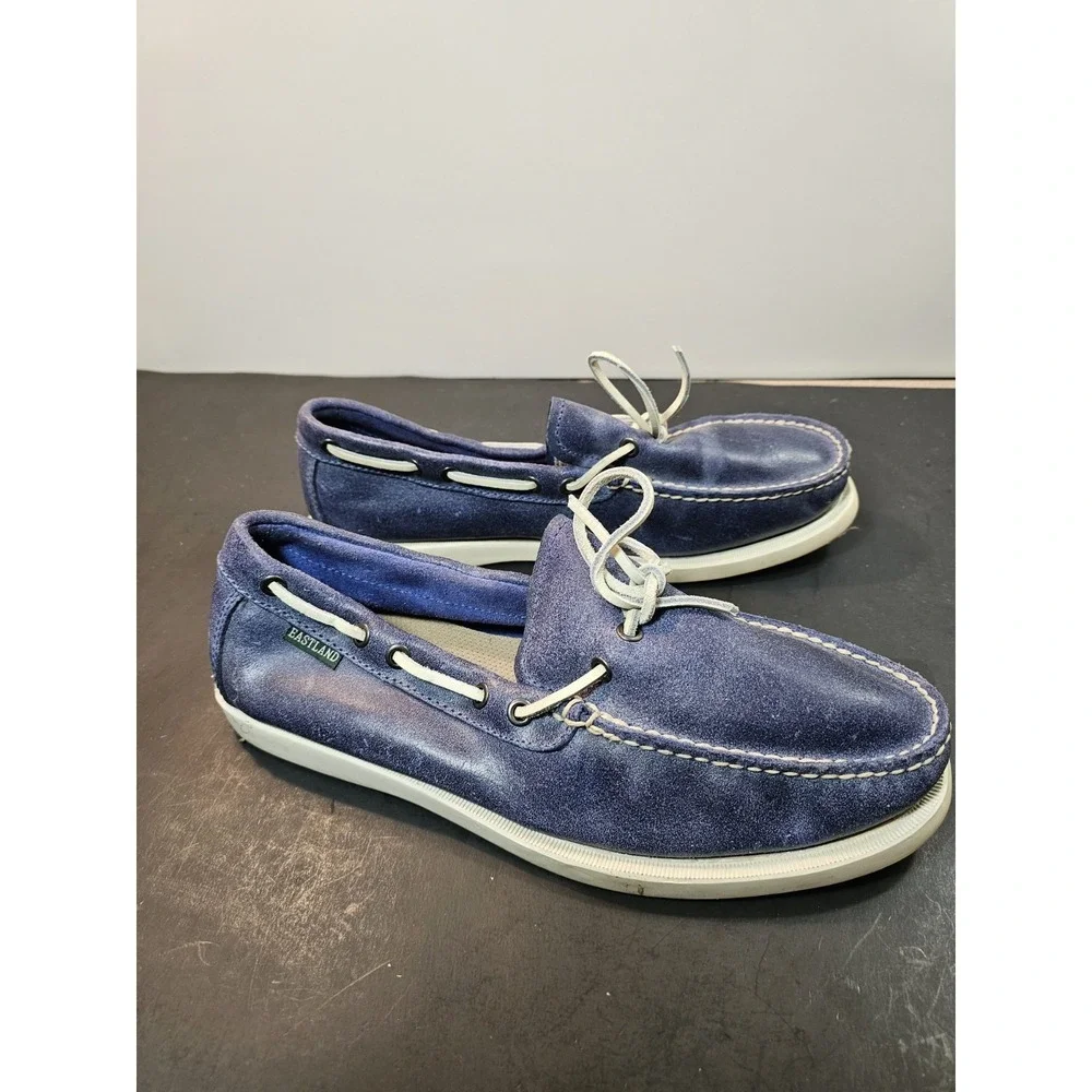 Eastland Men's BlueYarmouth Canvas Boat Shoes 9 1/2 D
